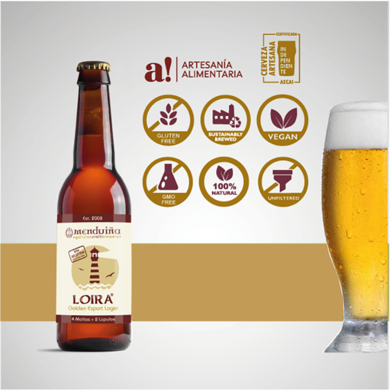 Loira - Cerveza Golden Export Lager Menduiña