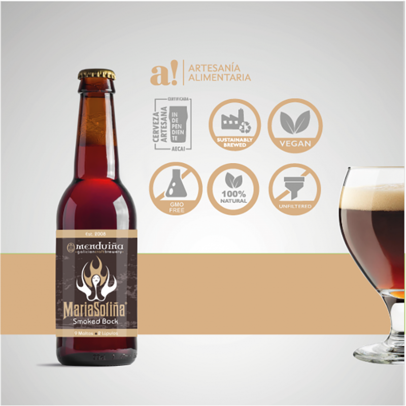 María Soliña - Cerveza Smoked Bock Menduiña
