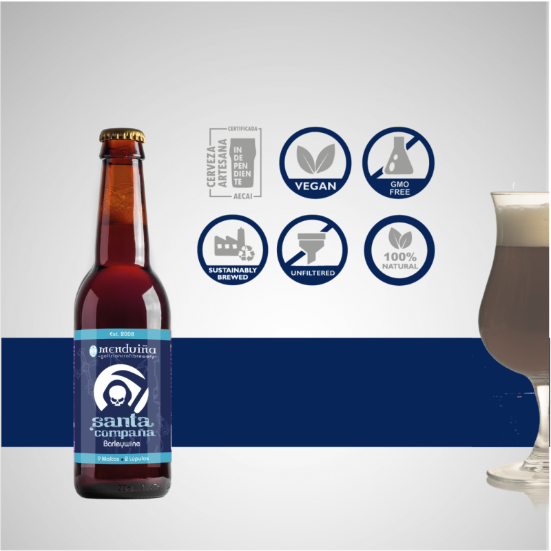 Santa Compaña - Cerveza Barleywine Menduiña